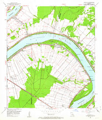 Carville 1953 topographic map thumbnail