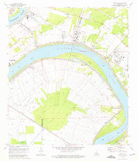 Carville 1974 topographic map thumbnail