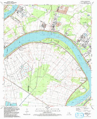 Carville 1992 topographic map thumbnail