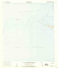 Cat Island Pass 1953 topographic map thumbnail