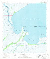 Catahoula Bay 1963 topographic map thumbnail