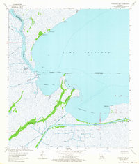 Catahoula Bay 1963 topographic map thumbnail
