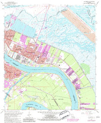 Chalmette 1967 topographic map thumbnail