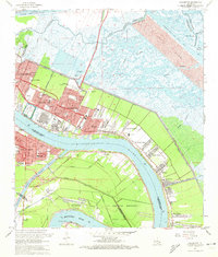 Chalmette 1967 topographic map thumbnail