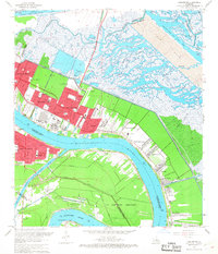 Chalmette 1967 topographic map thumbnail
