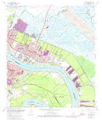 Chalmette 1967 topographic map thumbnail