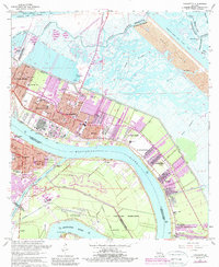 Chalmette 1967 topographic map thumbnail