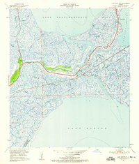 Chef Menteur 1951 topographic map preview