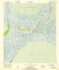 Chef Menteur 1951 topographic map preview