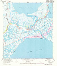 Chef Menteur 1967 topographic map preview