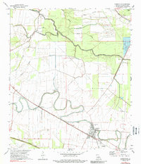 Cheneyville 1972 topographic map thumbnail