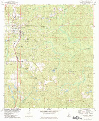 Citronelle East 1982 topographic map thumbnail