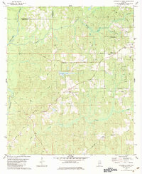 Citronelle West 1982 topographic map thumbnail