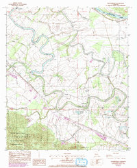 Cloutierville 1983 topographic map thumbnail