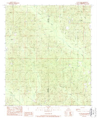 Cotton Plant 1989 topographic map thumbnail