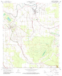 Cottonport 1966 topographic map thumbnail