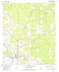 Coushatta 1979 topographic map thumbnail
