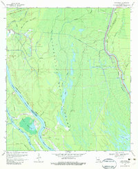 Cow Bayou 1969 topographic map thumbnail