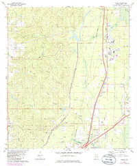Creola 1982 topographic map thumbnail