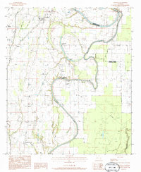 Crowville 1983 topographic map thumbnail