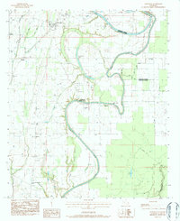 Crowville 1983 topographic map thumbnail