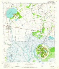 Delcambre 1963 topographic map thumbnail