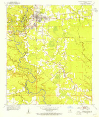 Denham Springs 1953 topographic map thumbnail