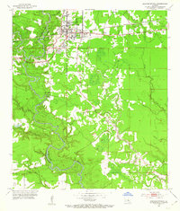 Denham Springs 1953 topographic map thumbnail