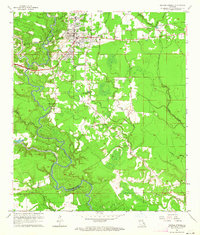 Denham Springs 1963 topographic map thumbnail