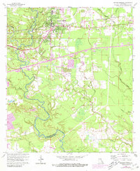 Denham Springs 1963 topographic map thumbnail