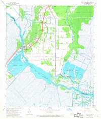 Des Allemands 1967 topographic map thumbnail