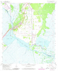 Des Allemands 1967 topographic map thumbnail