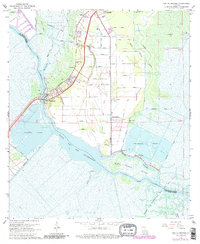 Des Allemands 1967 topographic map thumbnail