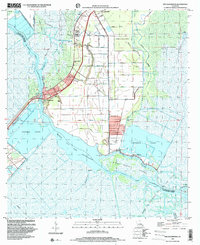 Des Allemands 1998 topographic map thumbnail