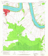 Donaldsonville 1962 topographic map thumbnail