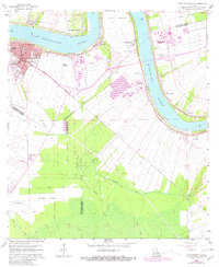 Donaldsonville 1962 topographic map thumbnail