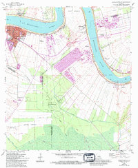 Donaldsonville 1962 topographic map thumbnail