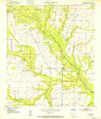 Dry Creek 1950 topographic map thumbnail