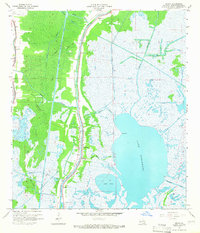 Dulac 1964 topographic map thumbnail