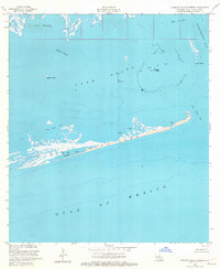 Eastern Isles Dernieres 1953 topographic map thumbnail