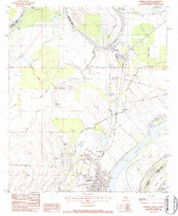 Ferriday North 1983 topographic map thumbnail