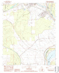 Ferriday South 1983 topographic map thumbnail