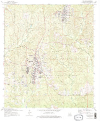 Fort Polk 1974 topographic map thumbnail