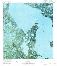 Fourleague Bay 1974 topographic map thumbnail