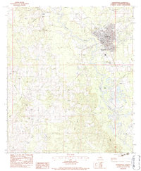 Franklinton 1983 topographic map thumbnail