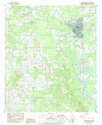 Franklinton 1983 topographic map thumbnail