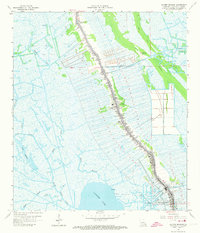 Golden Meadow 1964 topographic map thumbnail