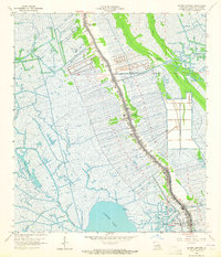Golden Meadow 1964 topographic map thumbnail