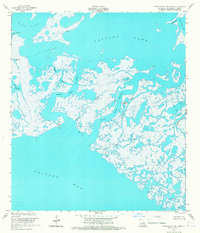 Grand Bayou Du Large 1953 topographic map thumbnail