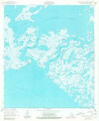 Grand Bayou Du Large 1953 topographic map thumbnail